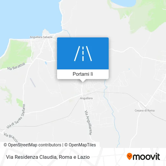 Mappa Via Residenza Claudia