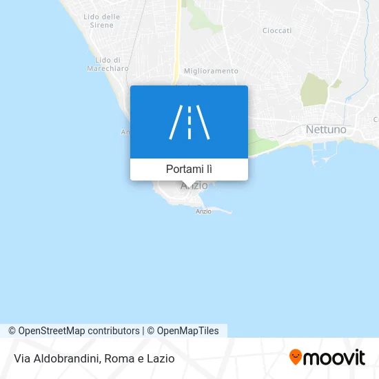 Mappa Via Aldobrandini