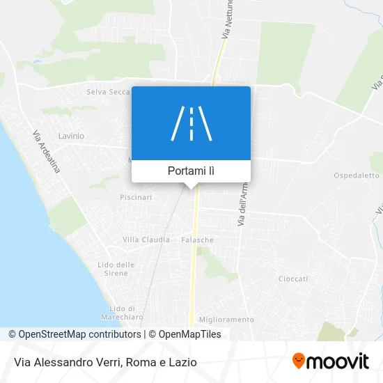 Mappa Via Alessandro Verri