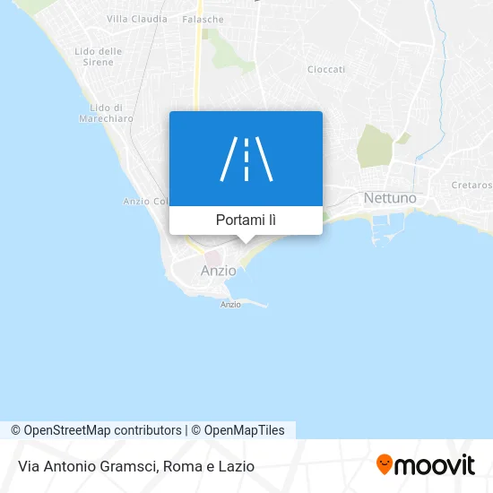 Mappa Via Antonio Gramsci