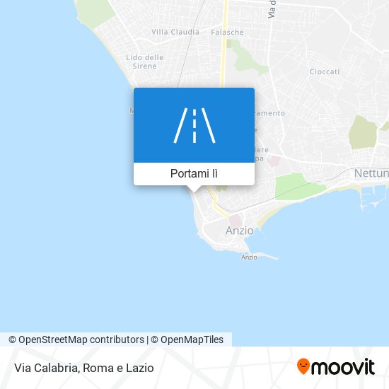 Mappa Via Calabria