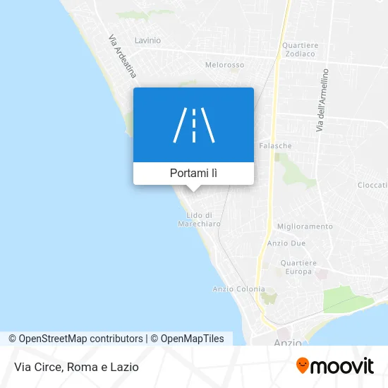 Mappa Via Circe