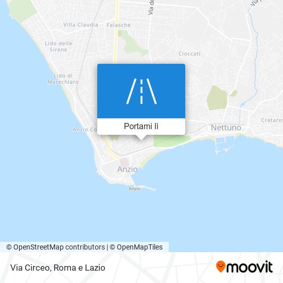 Mappa Via Circeo