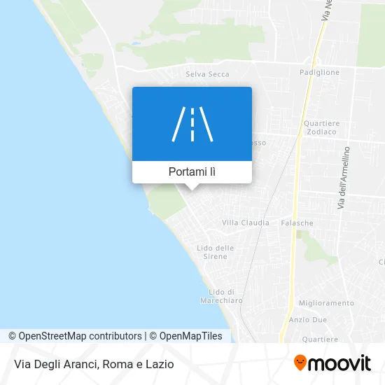 Mappa Via Degli Aranci