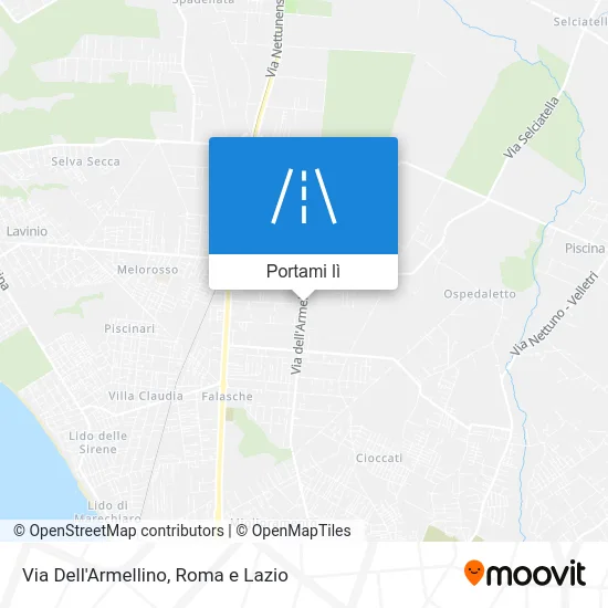 Mappa Via Dell'Armellino
