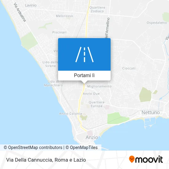 Mappa Via Della Cannuccia