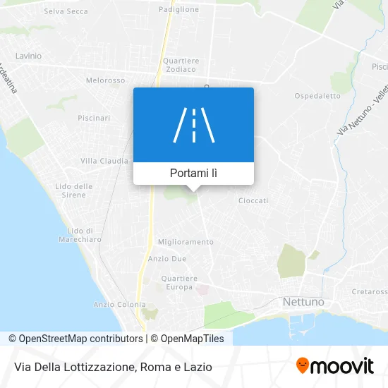 Mappa Via Della Lottizzazione