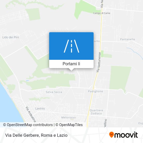 Mappa Via Delle Gerbere