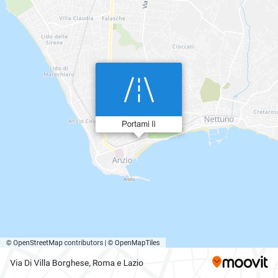 Mappa Via Di Villa Borghese