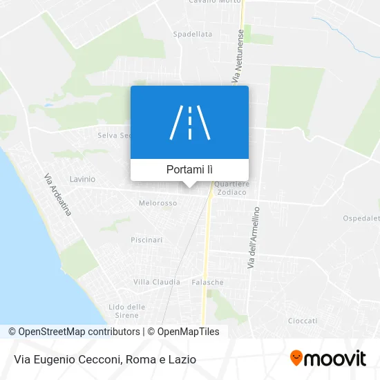 Mappa Via Eugenio Cecconi