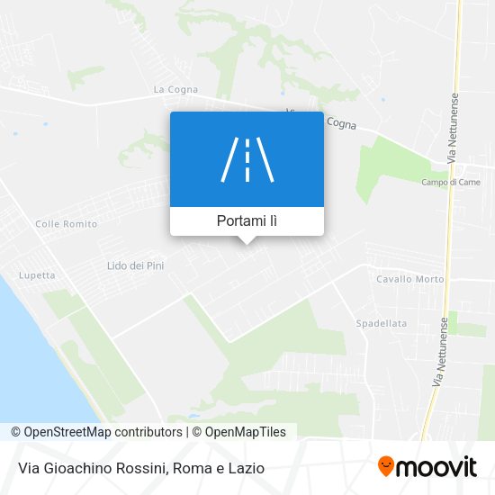 Mappa Via Gioachino Rossini
