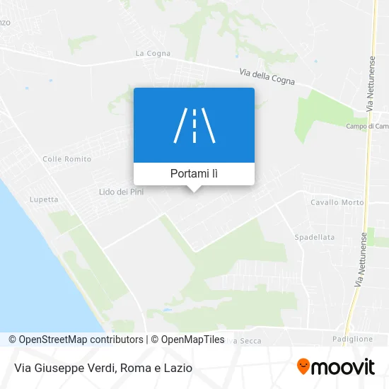 Mappa Via Giuseppe Verdi