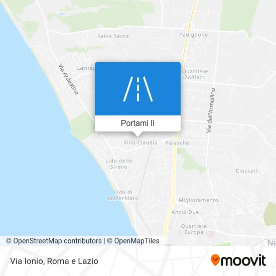 Mappa Via Ionio