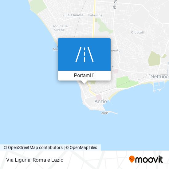 Mappa Via Liguria