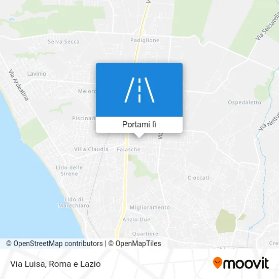 Mappa Via Luisa