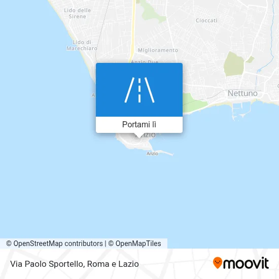 Mappa Via Paolo Sportello