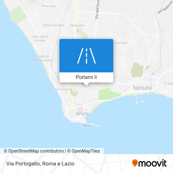 Mappa Via Portogallo