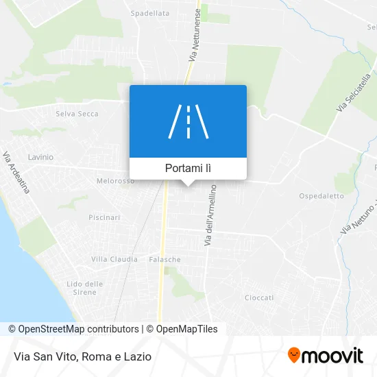 Mappa Via San Vito