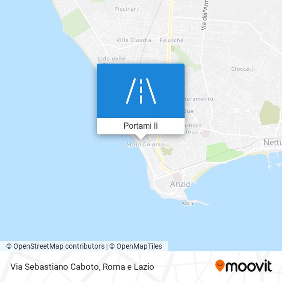 Mappa Via Sebastiano Caboto