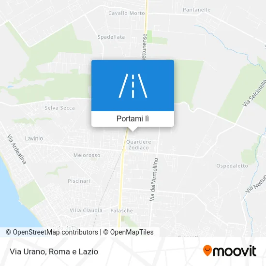 Mappa Via Urano