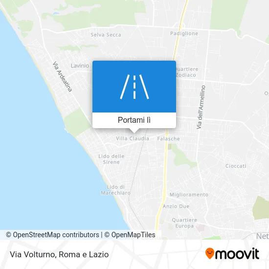 Mappa Via Volturno