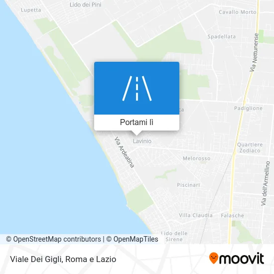 Mappa Viale Dei Gigli