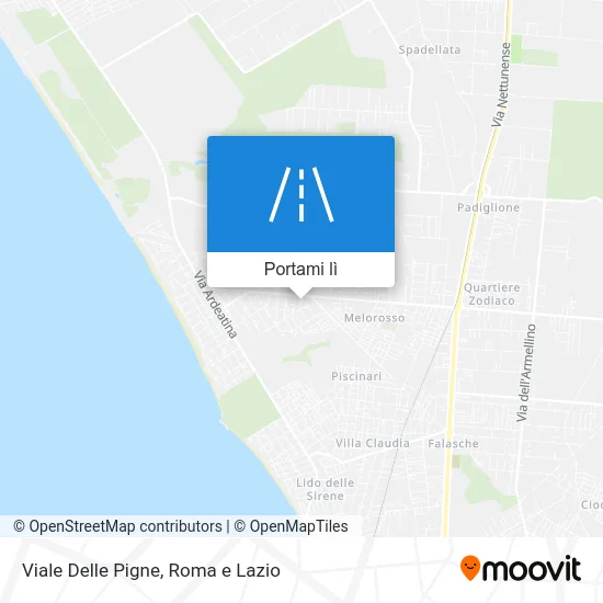 Mappa Viale Delle Pigne