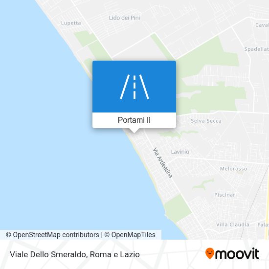 Mappa Viale Dello Smeraldo