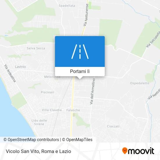 Mappa Vicolo San Vito