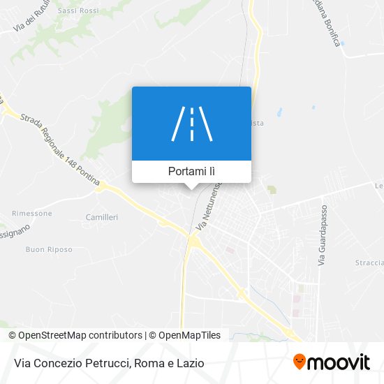 Mappa Via Concezio Petrucci