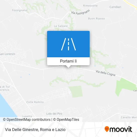 Mappa Via Delle Ginestre