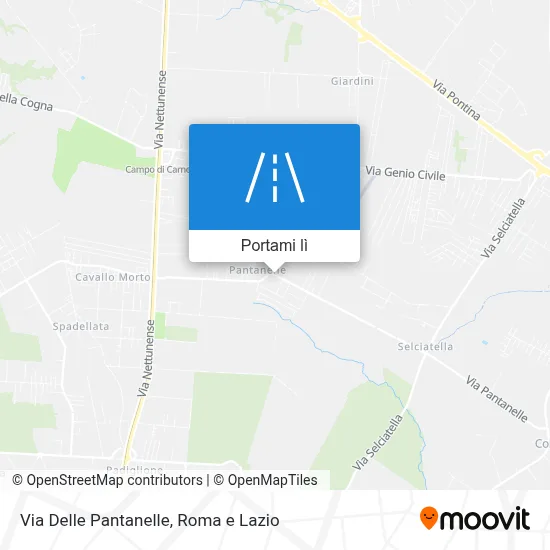 Mappa Via Delle Pantanelle