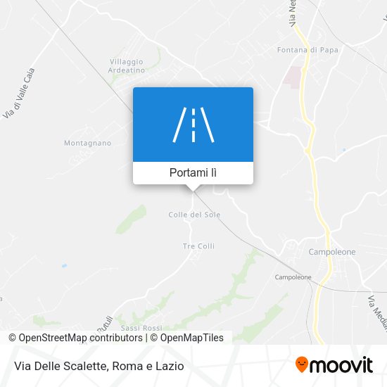 Mappa Via Delle Scalette