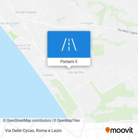 Mappa Via Delle Cycas