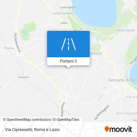 Mappa Via Cipressetti