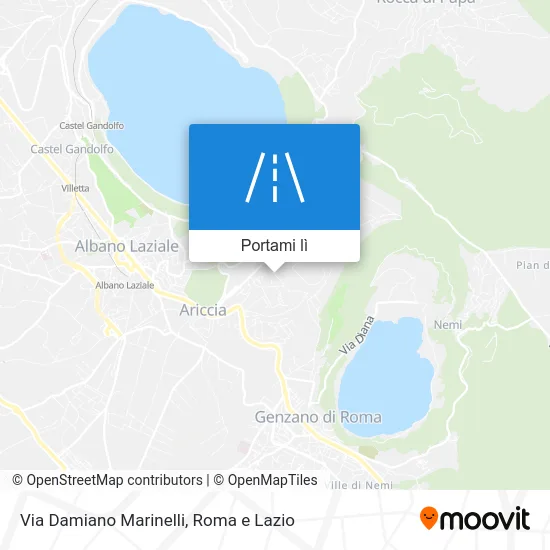 Mappa Via Damiano Marinelli