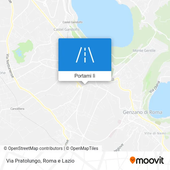 Mappa Via Pratolungo