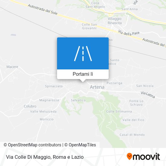 Mappa Via Colle Di Maggio