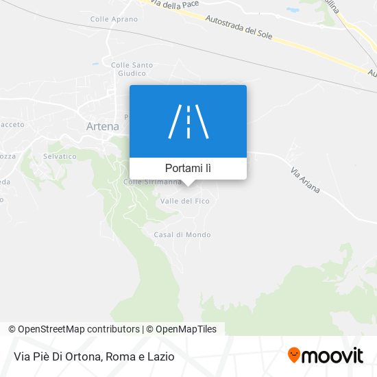 Mappa Via Piè Di Ortona