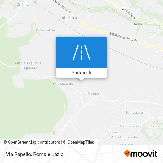 Mappa Via Rapello