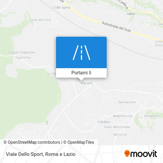 Mappa Viale Dello Sport
