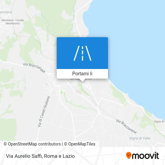 Mappa Via Aurelio Saffi