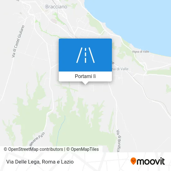 Mappa Via Delle Lega