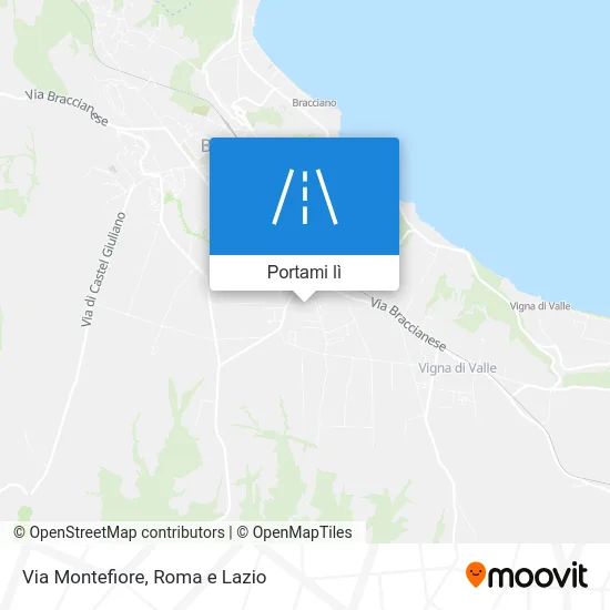 Mappa Via Montefiore