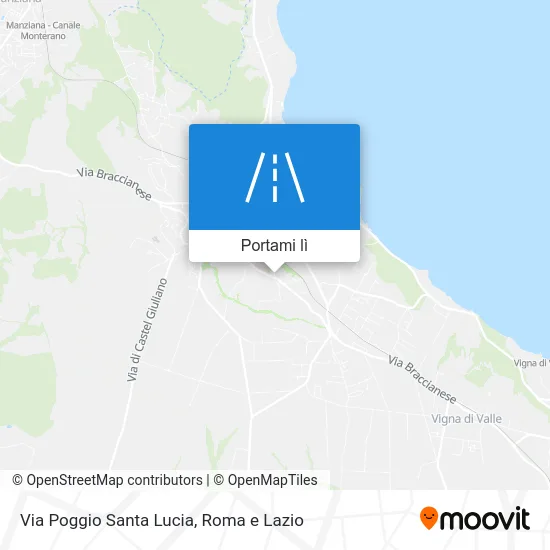 Mappa Via Poggio Santa Lucia