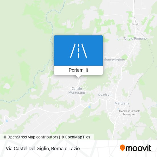 Mappa Via Castel Del Giglio