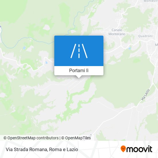 Mappa Via Strada Romana