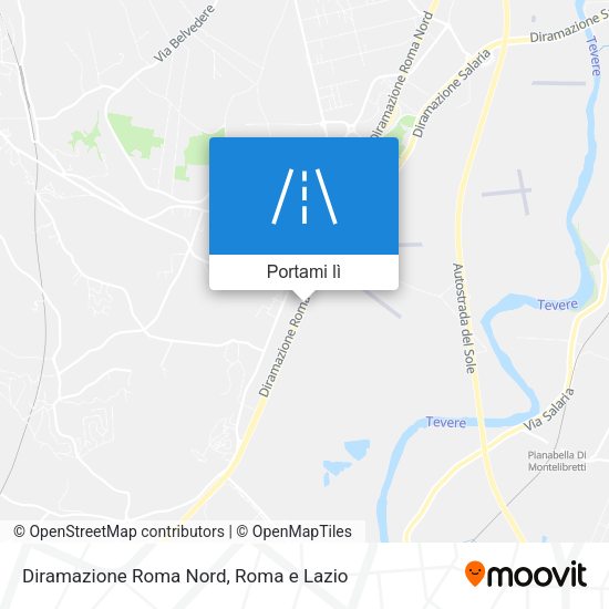 Mappa Diramazione Roma Nord