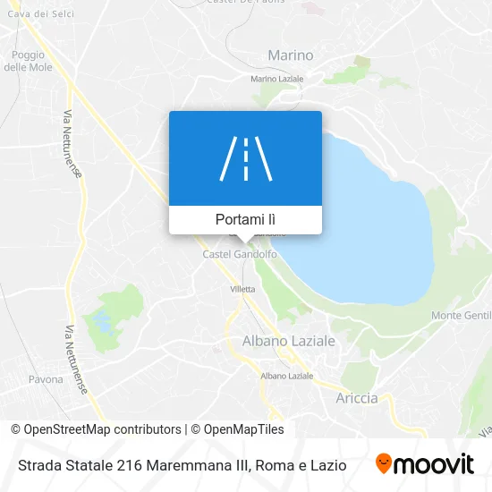 Mappa Strada Statale 216 Maremmana III