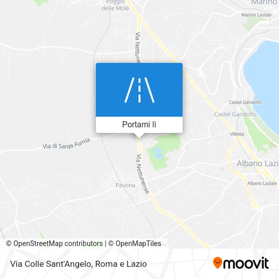 Mappa Via Colle Sant'Angelo